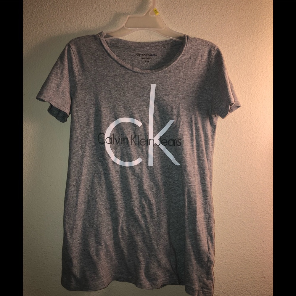 Gray Calvin Klein short sleeve